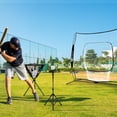 thumbnail image 3 of Goplus 8' x 7' Baseball Softball Practice Net for Hitting Pitching Batting Black, 3 of 10
