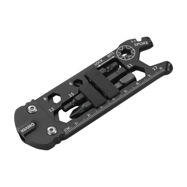 Kit de mantenimiento para reparación de neumáticos de bicicleta, destornillador de punta plana, llave inglesa, herramienta de emergencia multifunción