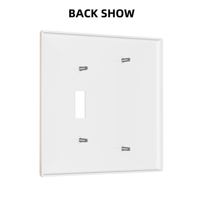 2-Gang 1-Gang Toggle Switch Wall Plate, Receptacle Outlet Cover Decor ...