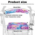 thumbnail image 3 of COEQNE Tie-Dye Rollator Seat Walker Seat and Backrest Cover Machine Washable Rollator Walker Seat Set 2 Pack Accessories Seat Cushion Universal Rollator Seat and Back Rest Covers, 3 of 7
