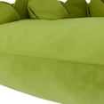 thumbnail image 6 of JWH 3D Rectangle Grass Green Velvet Flower Throw Pillow Covers  for Bed Sofa Chair Decor 12x20inch, 6 of 8