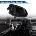 thumbnail image 3 of Mango de puerta interior del lado del pasajero delantero y del lado del pasajero trasero derecho para Hyundai Elantra 1996-2000, mango de puerta interior No. 8262029000, negro, 1 pc, 3 of 6