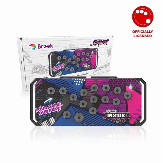 Control arcade Brook Fighter Starburst RGB intercambiable en caliente