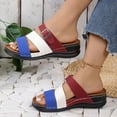 thumbnail image 4 of Mepaouo Womens Sandals Comfortable Dressy Wedge Platform Summer Casual Slip on Slide Shoes Size 6-10, 4 of 9