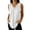 White, variant on Babysbule Women's Sleeveless V-Neck Ruffled Trim Tank Top, Casual Linen Look Solid Color Blouse for Daily Wear