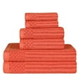 thumbnail image 1 of Superior Soho Ensemble de Serviettes 100 % Coton, 6 Pcs, Corail, 1 of 7