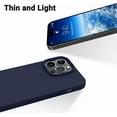 thumbnail image 5 of Entronix Silicone Case for iPhone 14 Pro 6.1 inch {Shock-Absorbent- Raised Edge Protection- Silicone Rubber Case Compatible with iPhone 14 Pro (6.1 inch 2022 Released) Navy, 5 of 7
