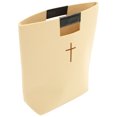 thumbnail image 6 of WRITWAA 1Pc Felt Bible Tote Beige with Cross Design and PU Handle Large Capacity for Shopping, 6 of 7