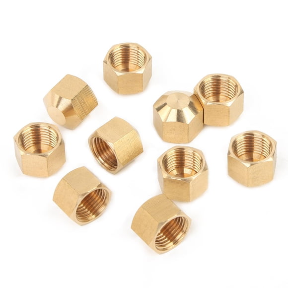 Tapa de compresión de latón LTWFITTING para tubo de 1/4" - paquete de 10