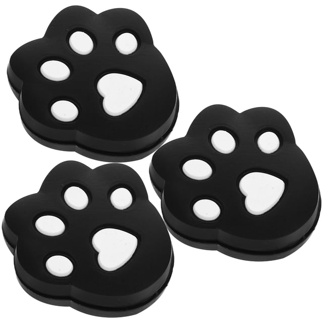 SEWACC 3Pcs Black Silicone Tennis Racket Dampeners Practical Shock Absorbers for Tennis