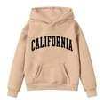 thumbnail image 3 of WOYY Big Girls Hoodies California Print Casual Sports Hooded Sweatshirt, Sizes 7-8, 3 of 3