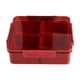 thumbnail image 2 of Organizadores de armario y almacenamiento Bandeja de plástico dividida para servir con tapas Bandeja para refrigerios y frutas Almacenamiento de alimentos Caja de almacenamiento para almuerzos Bandeja, 2 of 6