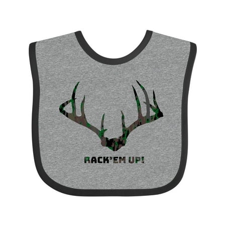 

Inktastic Rack Em Up! in Camo Gift Baby Boy or Baby Girl Bib