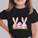 thumbnail image 1 of Blusas y camisas de manga corta con cuello redondo Camiseta estampada de manga corta de Pascua para niños Cuello redondo Manga corta Casual Versátil Para niñas Niños Top de poliéster, 1 of 5