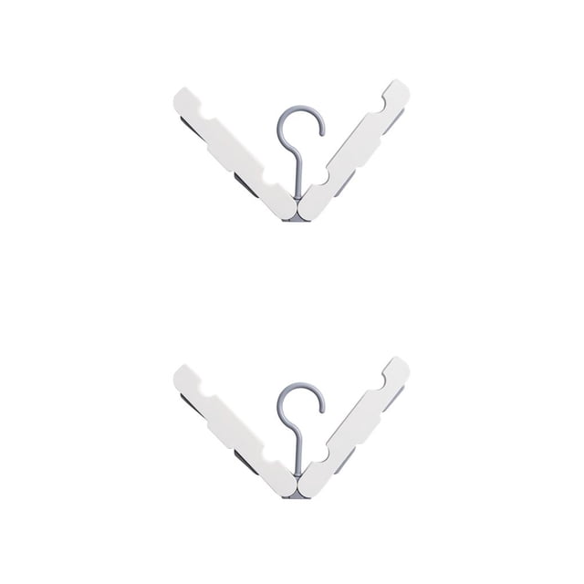 Advancent Percha plegable para ropa, soporte para tendedero, organizador de guardarropa, azul oscuro Blanco 2piezas Advancent CBP273411