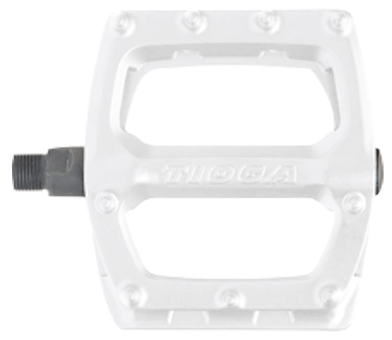 White 9//16/" Surefoot Slim Tioga BMX Pedals