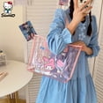 thumbnail image 5 of Bolsos de hombro Sanrio de alta capacidad, bolsa de maquillaje transparente, bolsa de aseo impermeable My Melody, bolsa de playa, bolso de viaje, regalo2836, 5 of 5