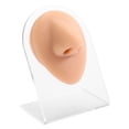 thumbnail image 1 of Modelo de nariz de silicona, simulación reutilizable de 80 mm, modelo humano para exhibición de joyería. con soporte, 1 of 7