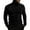 Black, variant on SRZYMJ Gold Velvet Men's Turtleneck Long Sleeve T-Shirt Solid Color Fashion Streetwear Top Comfortable Clothing