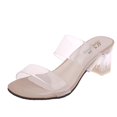 thumbnail image 1 of 2020, zapatillas de tacón transparente, sandalias de mujer, zapatos de verano, zapatos transparentes para mujer, zapatos de tacón alto, sandalias de gelatina para boda para mujer 35 Gao Jinjia LED, 1 of 2