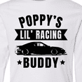 thumbnail image 4 of Inktastic Poppy's Lil' Racing Buddy with Car Silhouette Long Sleeve Youth T-Shirt, 4 of 5
