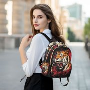 Tiger Blood Travel Laptop Backpack Casual Daypack Lightweight Bookbag Compartment for Business