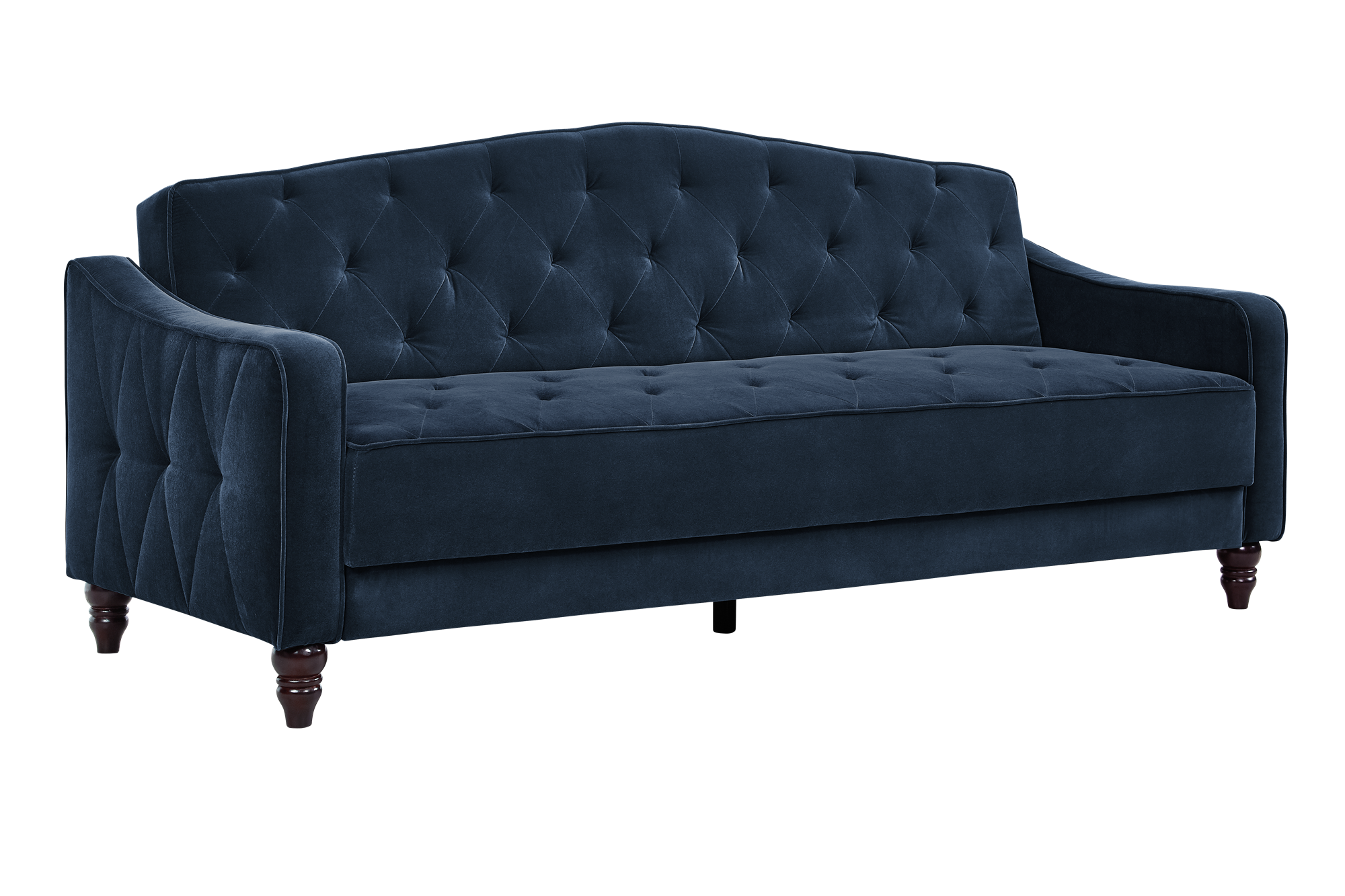 NOVOGRATZ Vintage Tufted Sofa Sleeper II, Blue Velvet - image 5 of 15