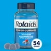 Rolaids Power Gummies, Fast Relief of Occasional Heartburn and Acid Indigestion, Dietary Supplement, Smooth Berry Flavor, 54 Gummies