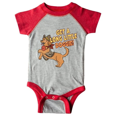 

Inktastic Get a Long Little Doggie Cute Dachshund Sheriff Gift Baby Boy or Baby Girl Bodysuit