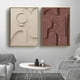 thumbnail image 5 of Póster de pared con fondo artístico de Morandi geométrico Wabi sabi tridimensional abstracto moderno, pintura decorativa en lienzo para el hogar, 5 of 5