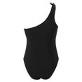 thumbnail image 5 of QHFBli Women One Shoulder One Piece Swimsuit Tummy Control Full Coverage Bathing Suit, 5 of 6