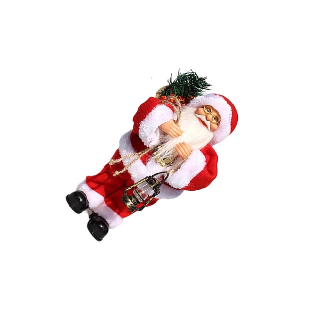 Bearachild Juguete Musical eléctrico de Papá Noel para Navidad, tela con pilas, restaurante para el hogar, decoración decorativa, regalo Kits de decoración para fiestas tipo 3 Bearachild HA069028-03B