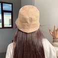thumbnail image 2 of CoCopeaunts Retro Suede Bucket Hats Women Spring Summer Foldable Fisherman Hat Lady Bob Caps Hip Hop Gorras Women Panama Bucket Cap Outdoor, 2 of 6