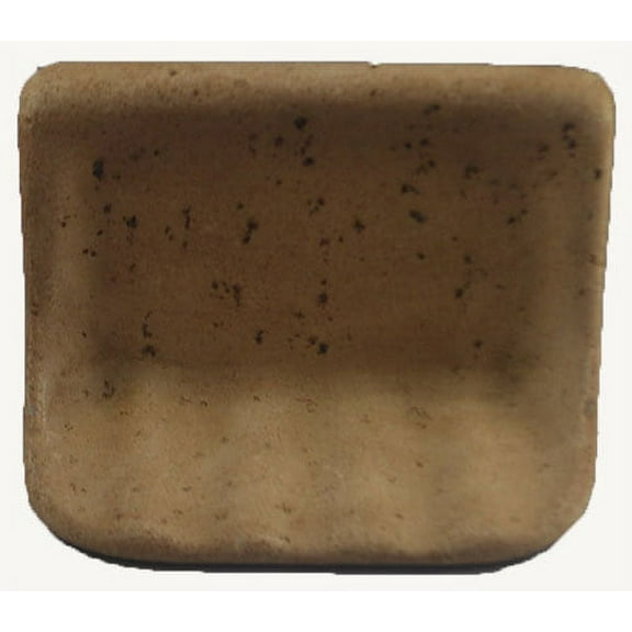Cast Stone Soap Dish - Color Mocha - Holder For Shower Bathroom
