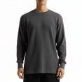 thumbnail image 5 of Shaka Wear Men's Thermal Long Sleeve Crewneck Waffle Shirt XS-5XL, 5 of 8