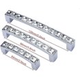 thumbnail image 5 of 5-Pack Modern Decorated Crystal Handle Pulls , 4" Length (3.8" Hole Centers), Clear Silver, Zinc Alloy Glass Rhinestone Drawer Cabinet Handle for Dres, 5 of 5