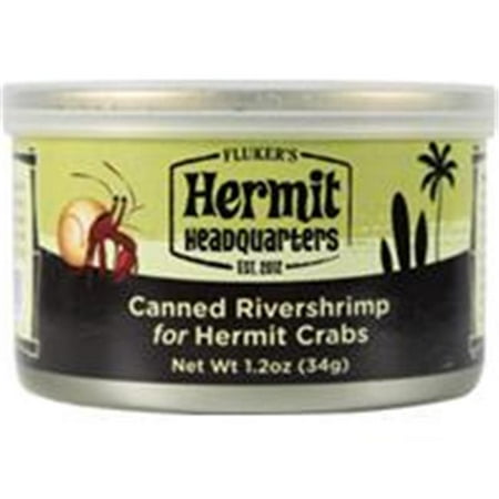 Flukers Hermit Headquarters Hermit Crab Canned River Shrimp