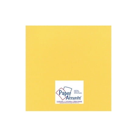 UPC: 0740512104390 | Paper Accents Glimmer Cardstock 12 x 12  80lb 25pc Golden Yellow