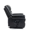 thumbnail image 5 of Miekor Furniture Power Lift Recliner Chair Heat Massage Dual Motor Infinite Position Up to 350 LBS, Genuine Leather, Heavy Duty Motion Mechanism with USB Ports, Black 00015, 5 of 9