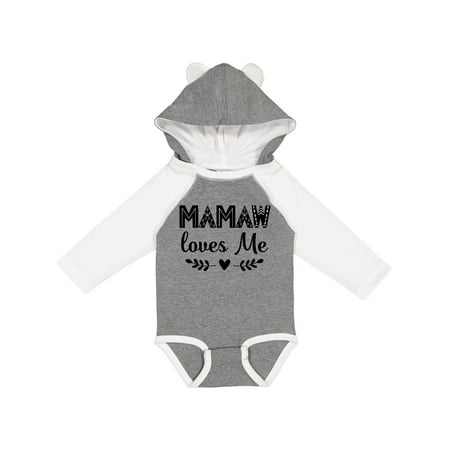 

Inktastic Mamaw Loves Me Grandchild Outfit Gift Baby Girl Long Sleeve Bodysuit