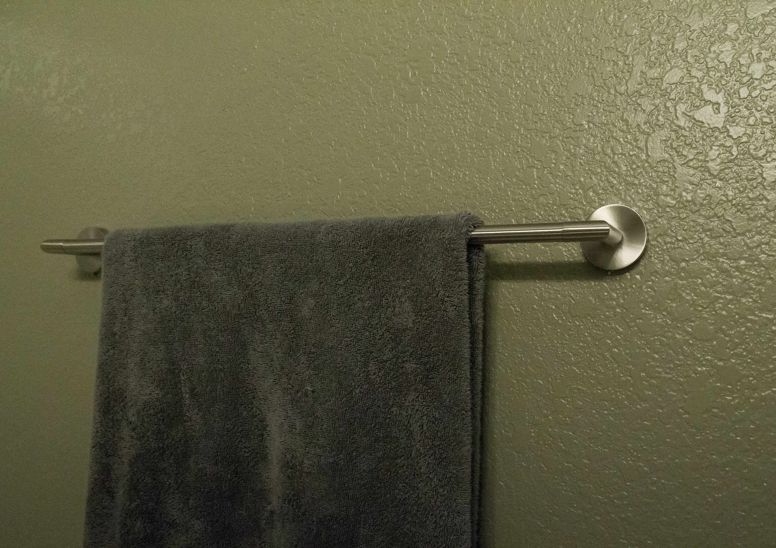 Design House Graz 24" Wall Mount Towel Bar, Satin Nickel