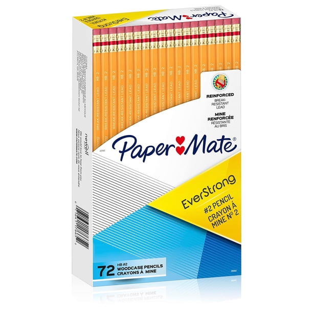 Lápices Paper Mate EverStrong #2 reforzados, 72 unidades