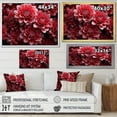 thumbnail image 4 of Designart "Elegant Blooms Of Crimson Mums I" Mums Floater Framed Canvas Wall Art, 4 of 5