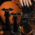 thumbnail image 5 of Ouuluon Fun Halloween Ghost Devil Socks, 11 inch Cotton-Lined Magnetic Pull-on Mid-Calf Socks for Parties, 5 of 7