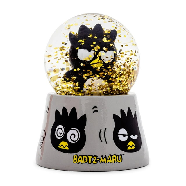 Minilámpara de nieve Sanrio Badtz-Maru con purpurina en espiral