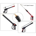 thumbnail image 3 of Boquil Giratoria de Arande 1/4 Pulgada Universal para vadoras a Presión de Agua Fría Accesorios de Limpieza de Patios de Caminos de Entrad 4000PSI negro Baoblaze boquilla de pulverización, 3 of 8