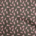 thumbnail image 1 of oneOone Velvet Pink Fabric Dog Sketch Craft Projects Decor Fabric Printed By The Yard 58 Inch Wide, 1 of 5