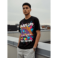 thumbnail image 5 of Men's 100% Cotton Short Sleeve Crewneck Graphic T-Shirt, Soft Breathable Moisture Wicking Casual Basic S-3XL, 5 of 7