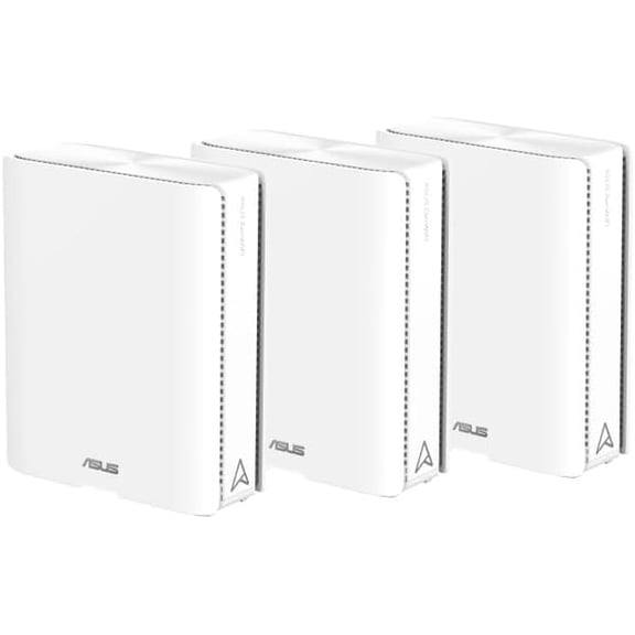 Restored ASUS ASUS - ZenWiFi BE30000 WiFi 7 Quad-Band Mesh Router (3-Pack) - White (Refurbished)