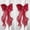 Red, variant on 2 Pack French Silky Bow Curtain Tiebacks, Elegant Lace Ribbon for Curtains Decorative Rope Accessories Home Décor (Pink,2)